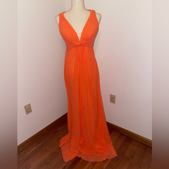 Orange La Femme Prom Dress - Picture 1 of 6